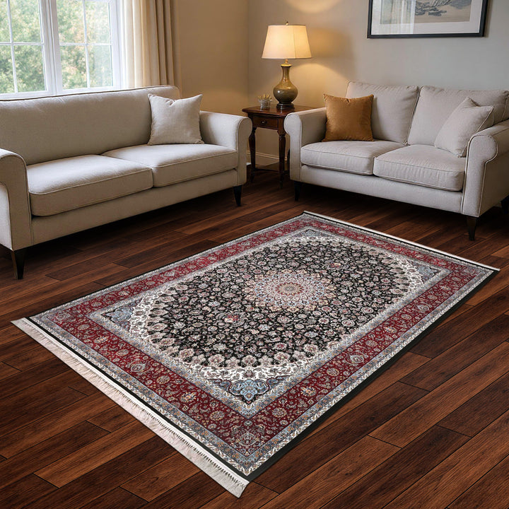 Black & Red Fine Persian 8.5x11.5 FT