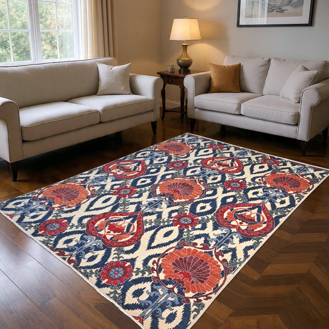 Suzzani Handmade Rug  8x10 FT