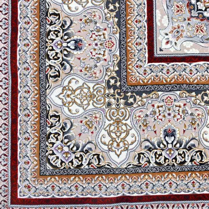 Burgundy & Grey Fine Persian 8.5x11.5 FT