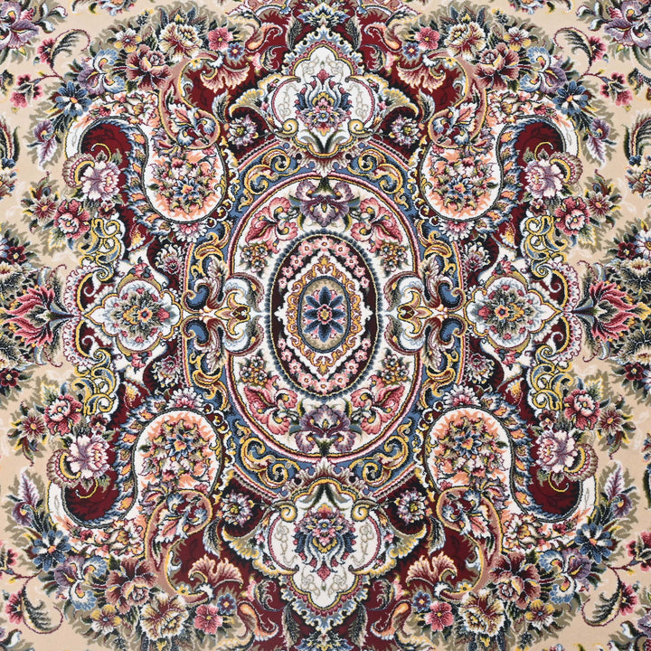 Ivory & Red Fine Persian 8.5x11.5 FT