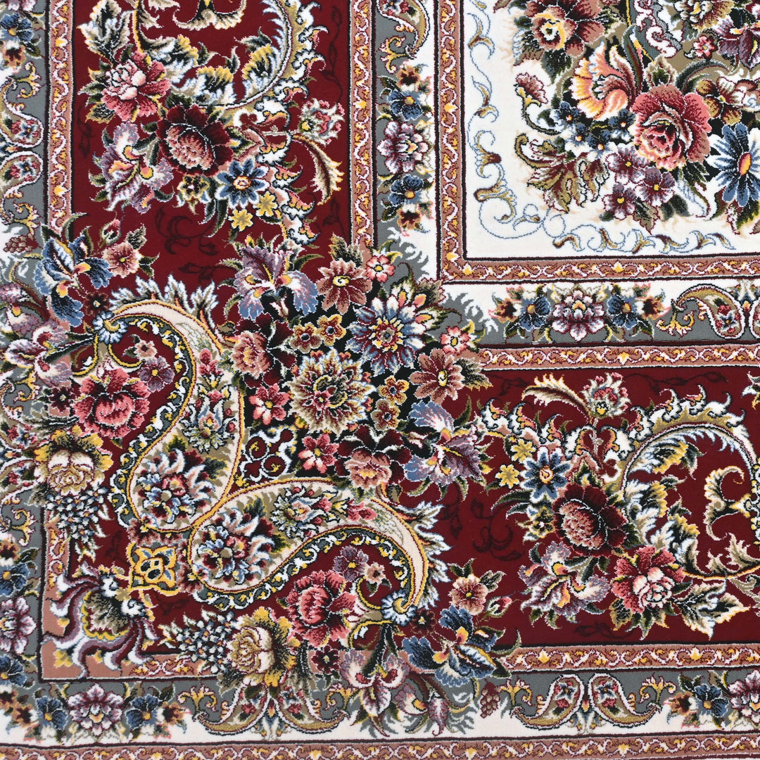 Ivory & Red Fine Persian 8.5x11.5 FT