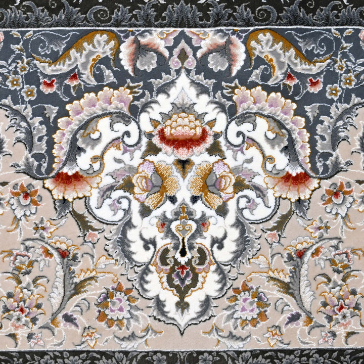 Silver & Black Fine Persian 8.5x11.5 FT