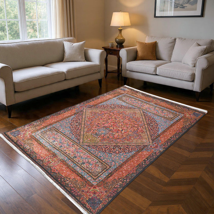 Supreme Fine Persian Silk Rug 4X6 Ft