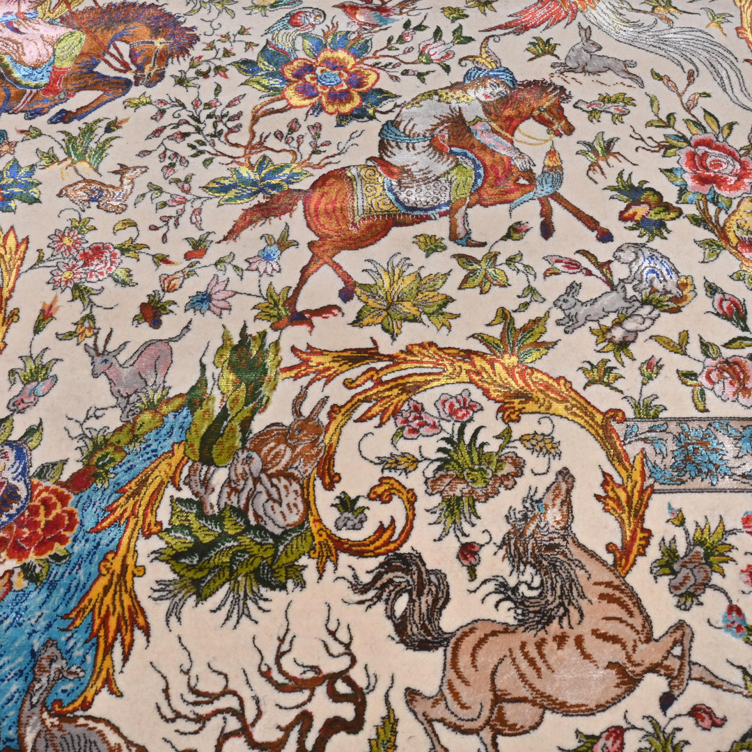 Supreme Fine Persian Silk Rug 4X6 Ft