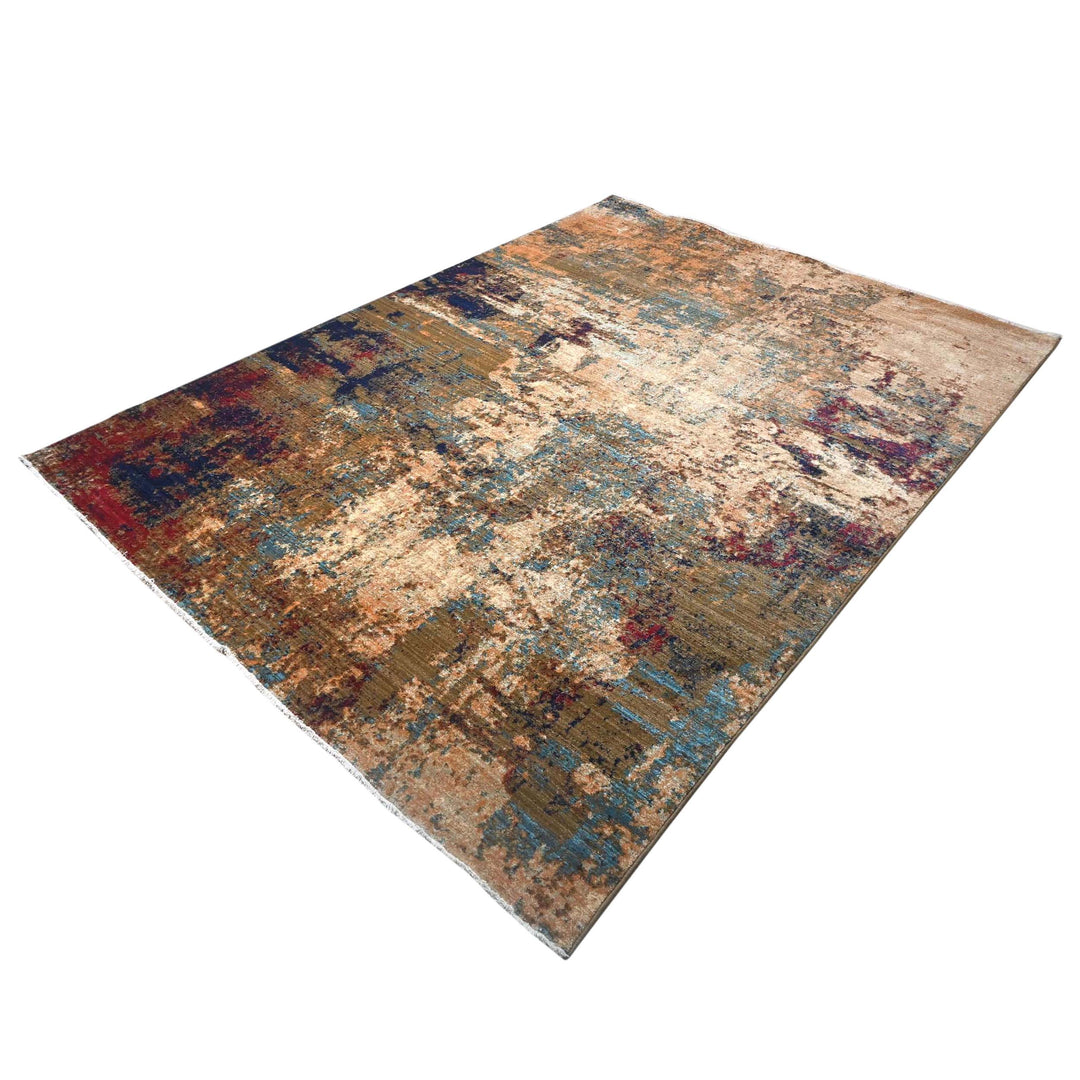 Erosion Multicolor Turkish Rug 8X11 Ft