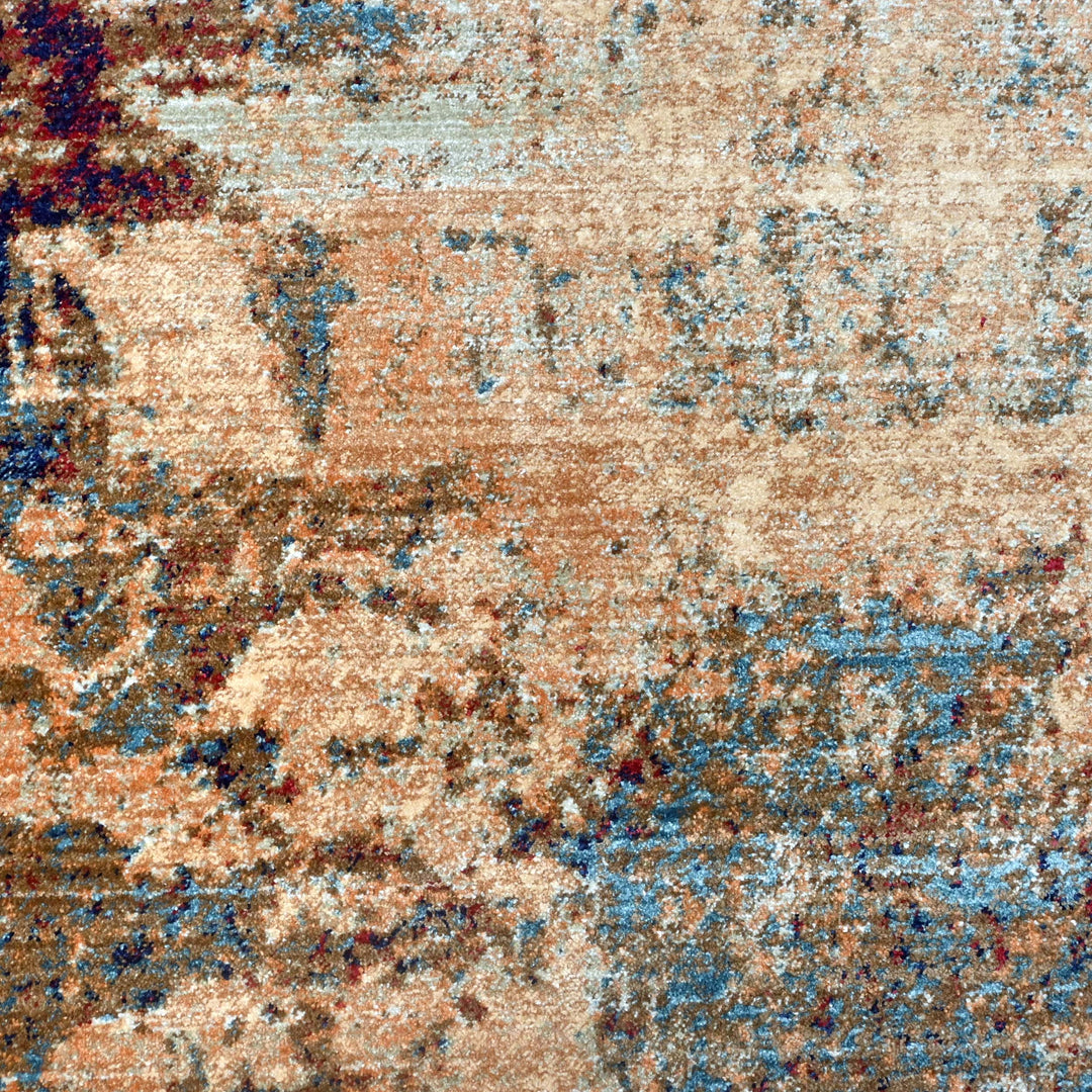 Erosion Multicolor Turkish Rug 8X11 Ft