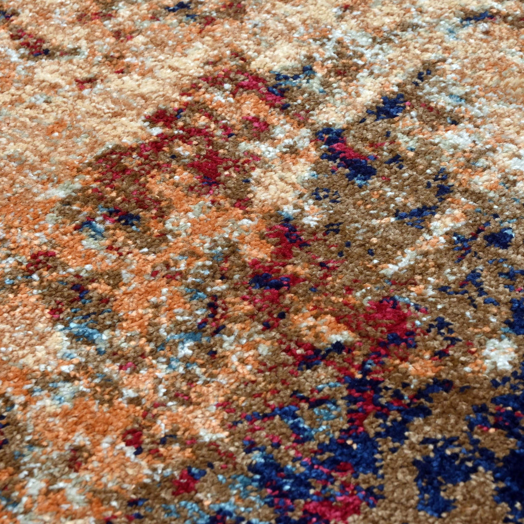 Erosion Multicolor Turkish Rug 8X11 Ft