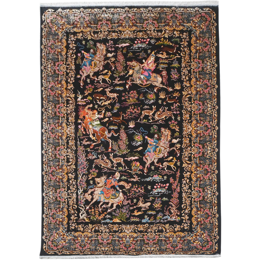 Supreme Fine Persian Silk Rug 4X6 Ft