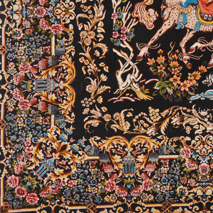 Supreme Fine Persian Silk Rug 4X6 Ft