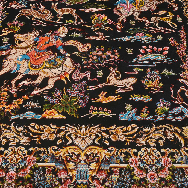 Supreme Fine Persian Silk Rug 4X6 Ft