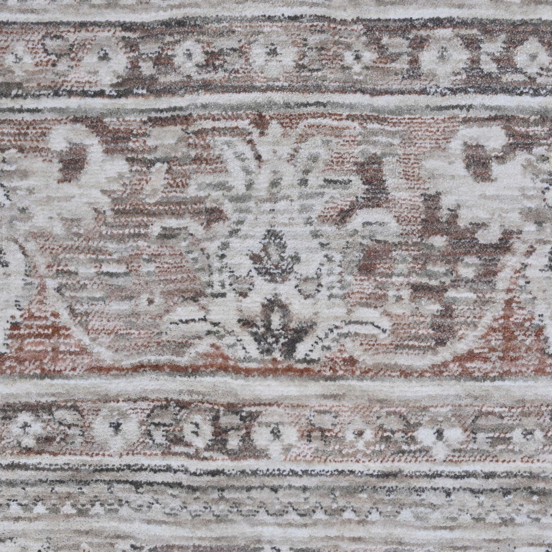 Floral Blush Rose Turkish Rug 8X10 Ft