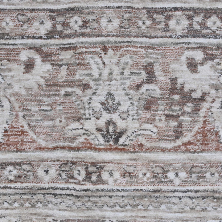 Floral Blush Rose Turkish Rug 8X10 Ft