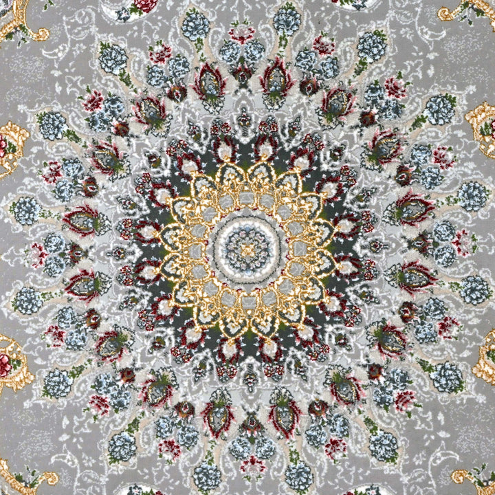 Silver Charcoal Persian Runner Rug 3x10 FT
