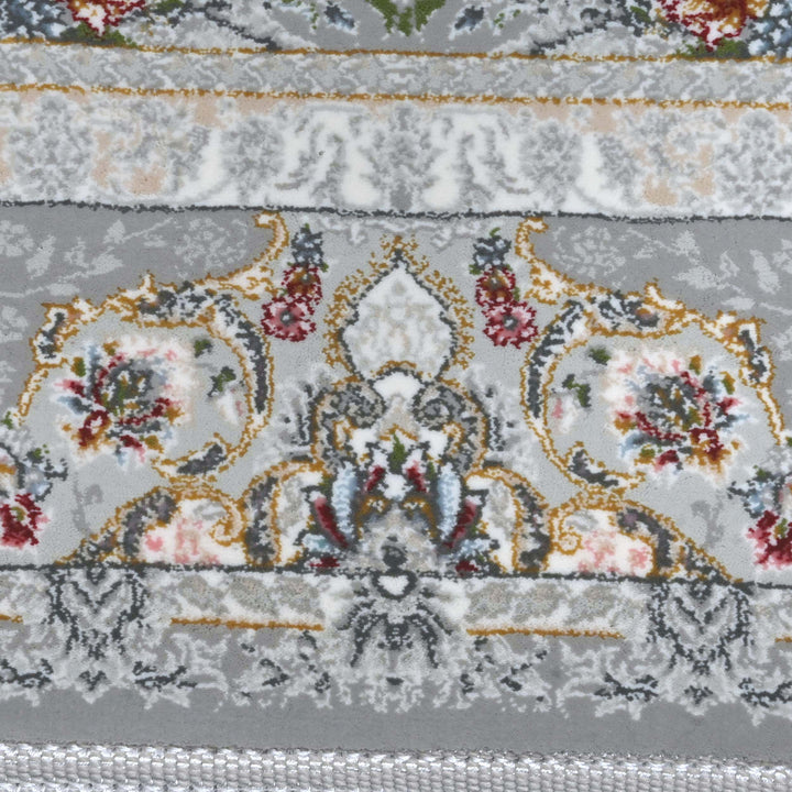 Silver Charcoal Persian Runner Rug 3x10 FT