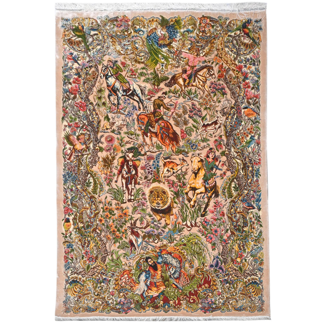 Supreme Fine Persian Silk Rug 3X5 Ft