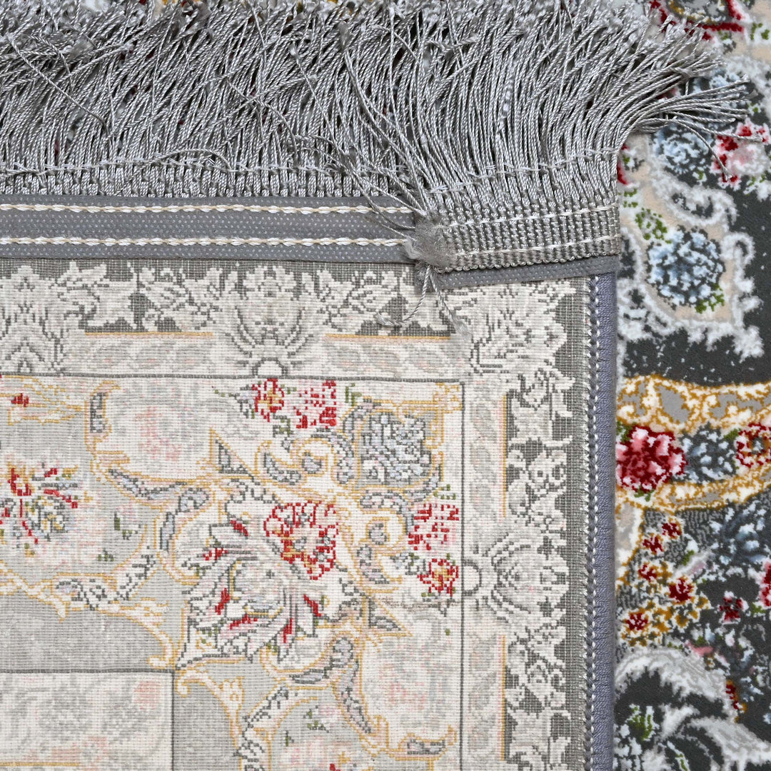 Charcoal Grey Persian Runner Rug 3x10 FT