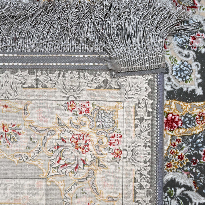 Charcoal Grey Persian Runner Rug 3x10 FT