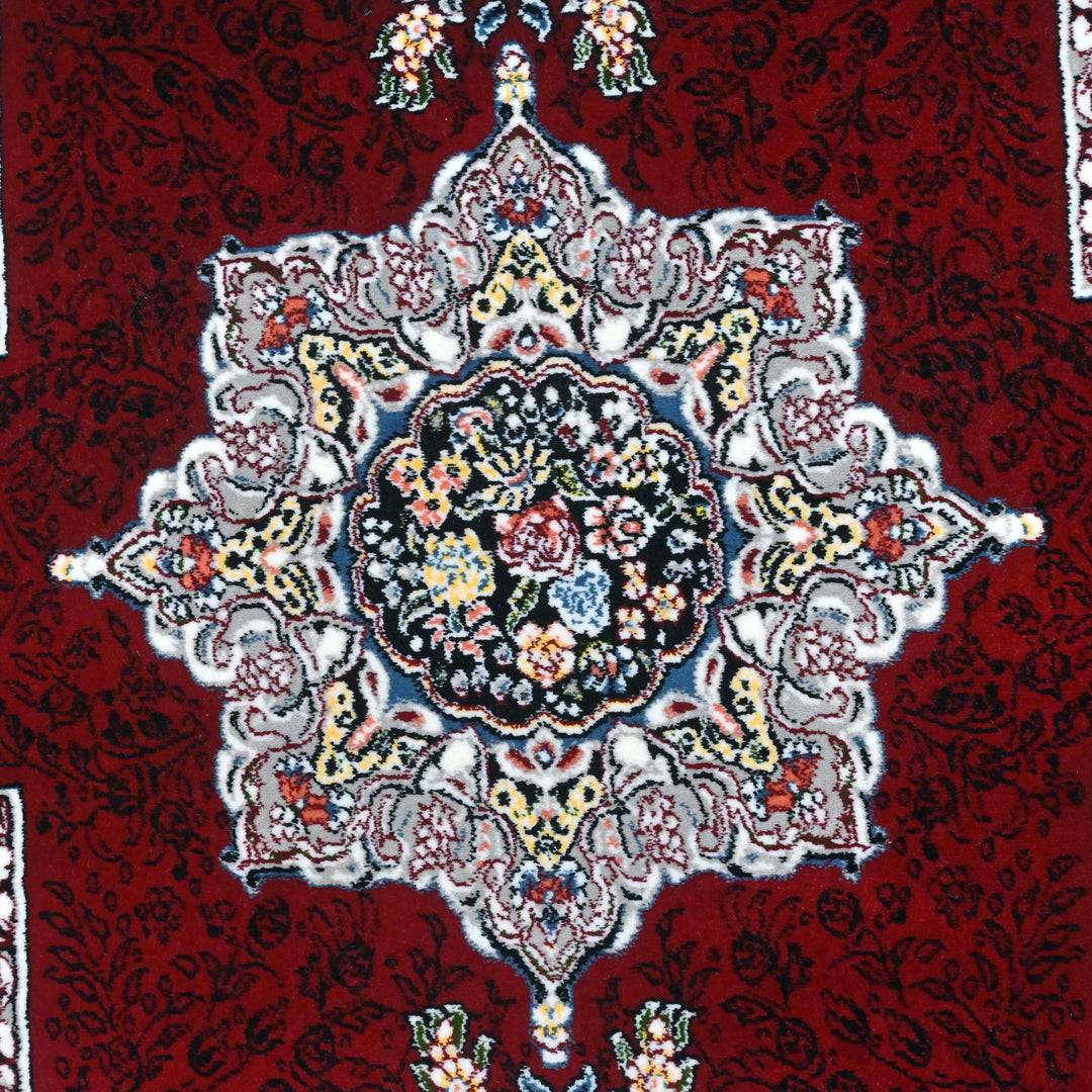 Deep Crimson Persian Runner Rug 3x10 FT