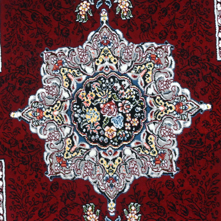 Deep Crimson Persian Runner Rug 3x10 FT