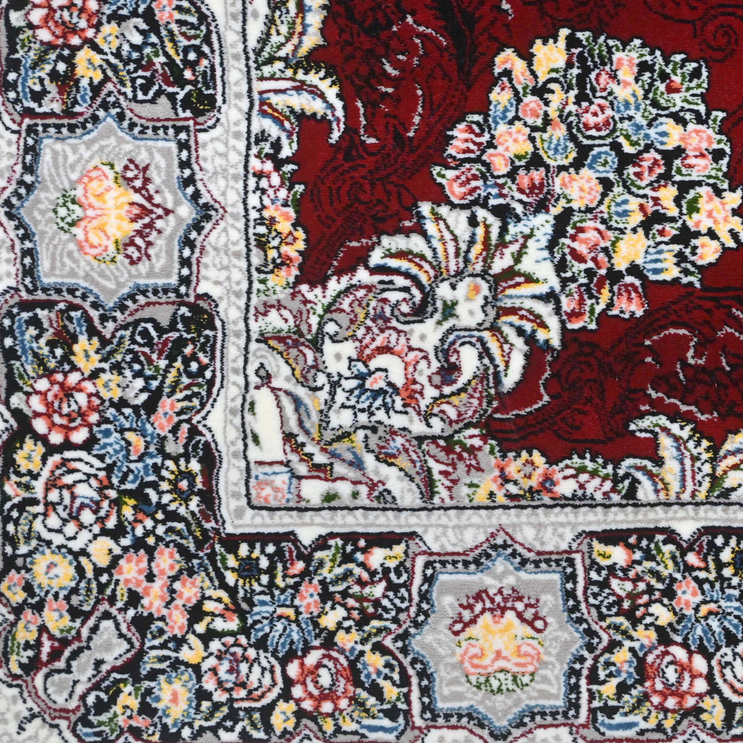Deep Crimson Persian Runner Rug 3x10 FT