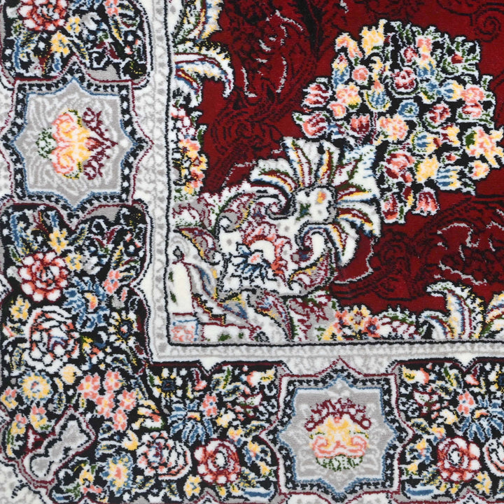 Deep Crimson Persian Runner Rug 3x10 FT