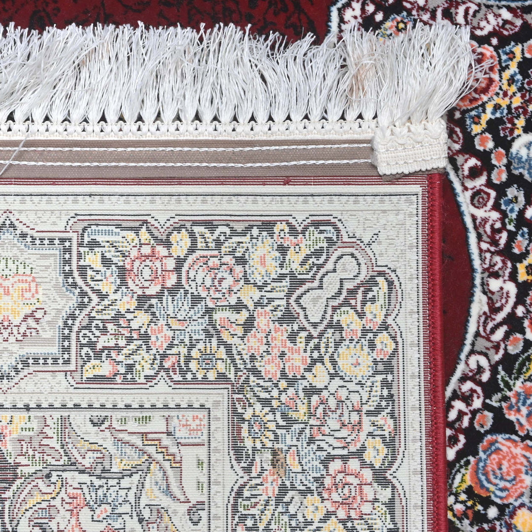 Deep Crimson Persian Runner Rug 3x10 FT