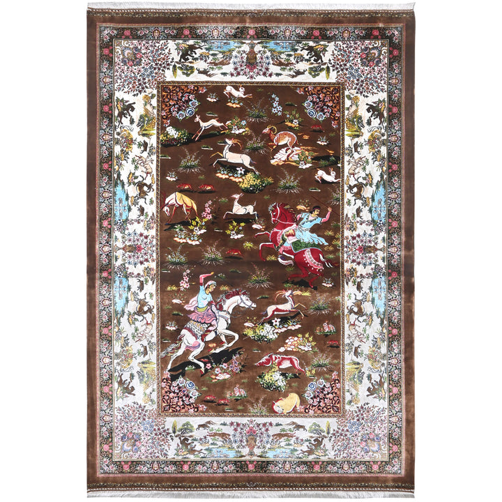 Supreme Fine Persian Silk Rug 3X5 Ft