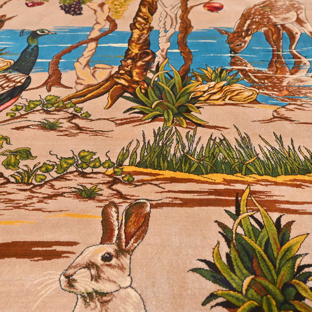 Supreme Fine Persian Silk Rug 4X6 Ft