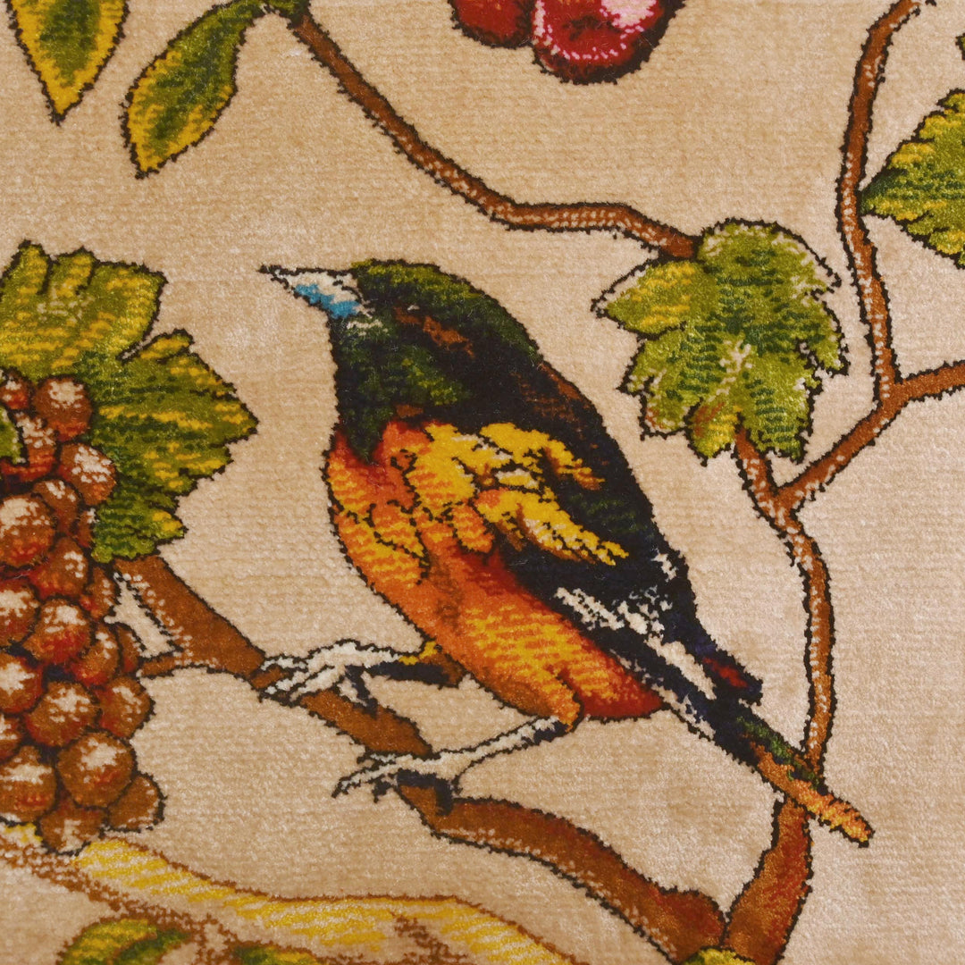 Supreme Fine Persian Silk Rug 4X6 Ft