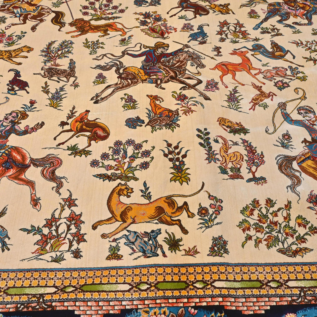 Supreme Fine Persian Silk Rug 5X7 Ft