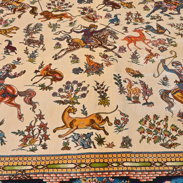 Supreme Fine Persian Silk Rug 5X7 Ft