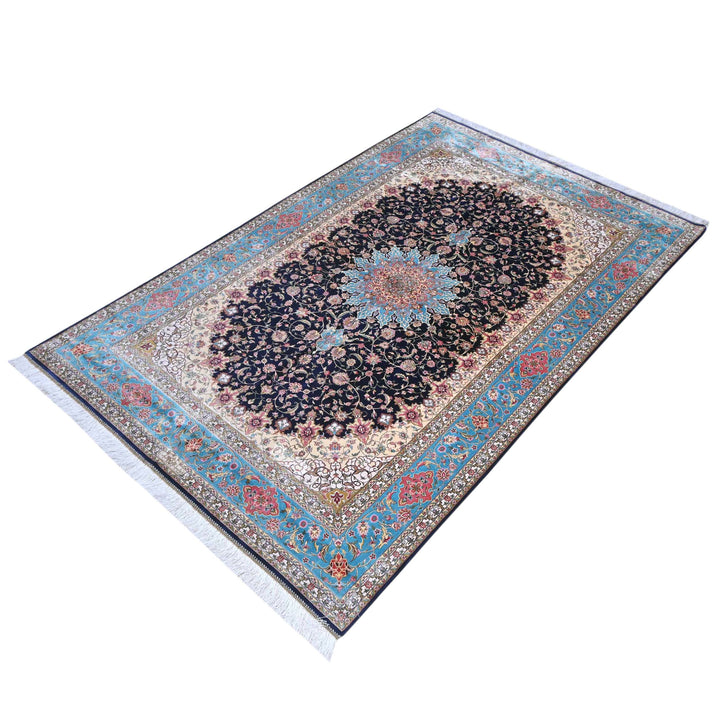 Supreme Fine Persian Silk Rug 5X8 Ft