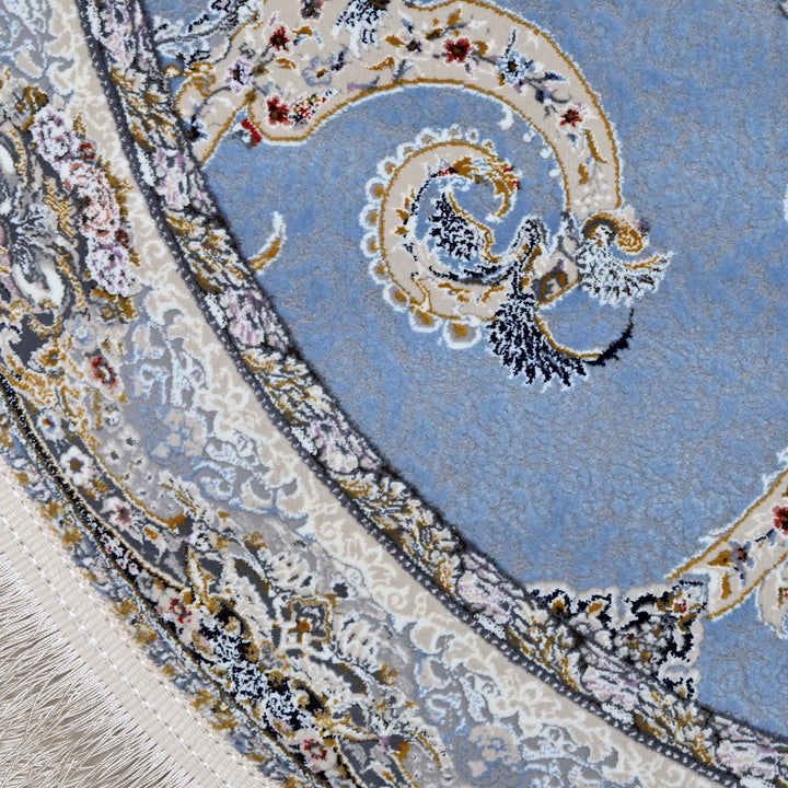 Blue Persian Oval Rug 3x5 Ft