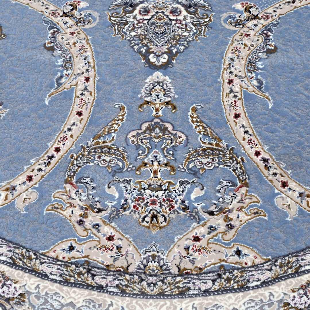 Blue Persian Oval Rug 3x5 Ft