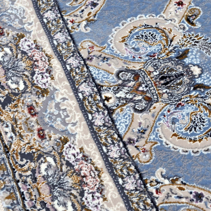 Blue Persian Oval Rug 3x5 Ft