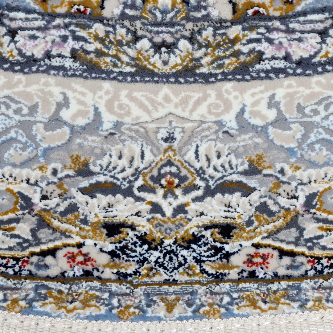 Blue Persian Oval Rug 3x5 Ft