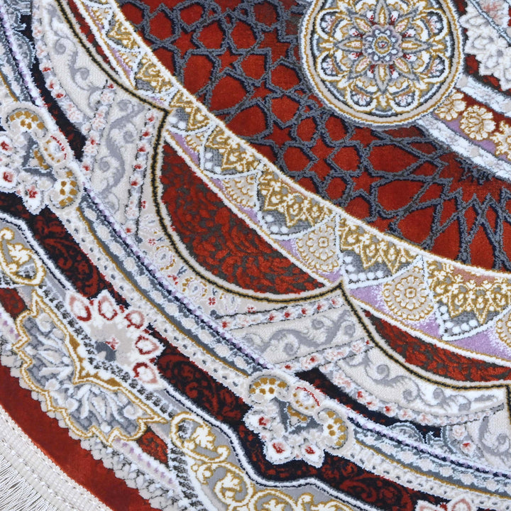 Rust Persian Oval Rug 3x5 Ft
