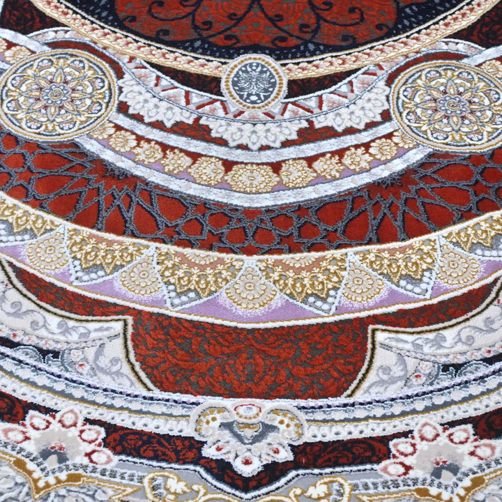 Rust Persian Oval Rug 3x5 Ft
