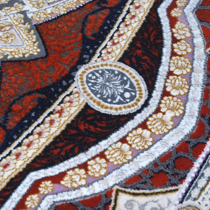 Rust Persian Oval Rug 3x5 Ft