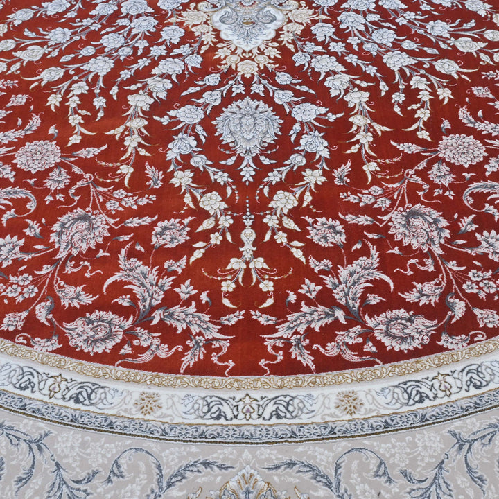 Rust & Grey Persian Rug 7x10 FT
