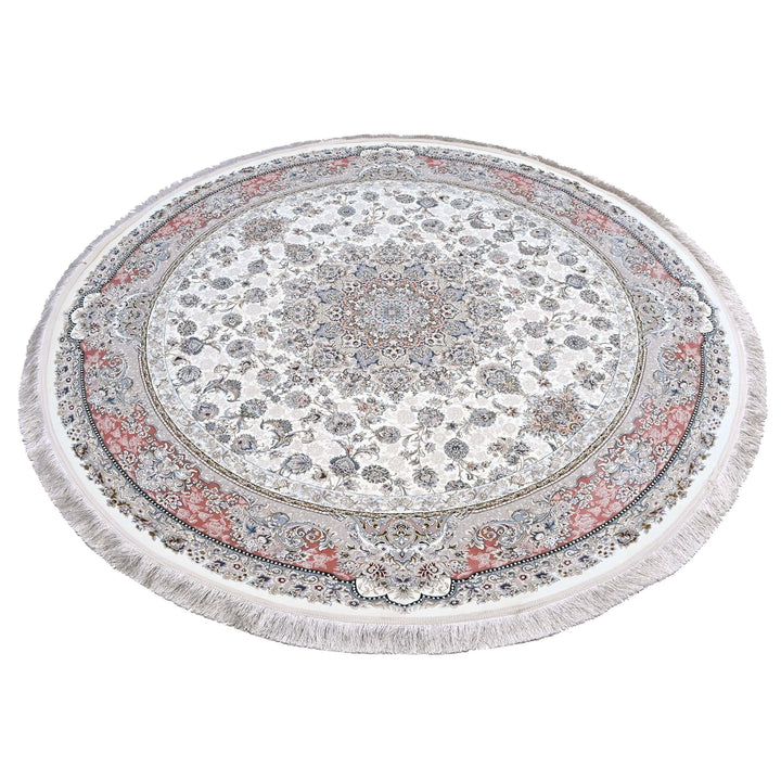 Multi Floral Persian Round Rug 7x7 FT