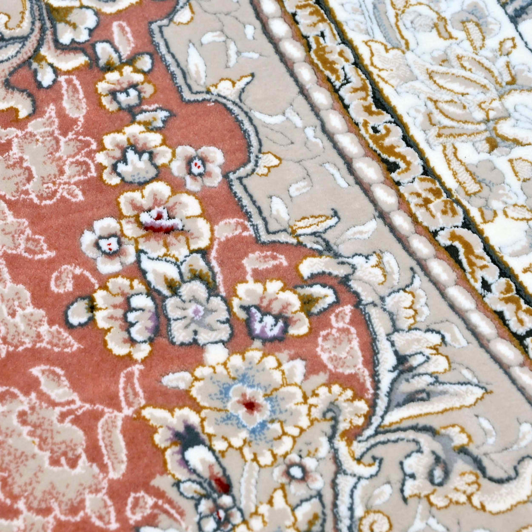 Multi Floral Persian Round Rug 7x7 FT