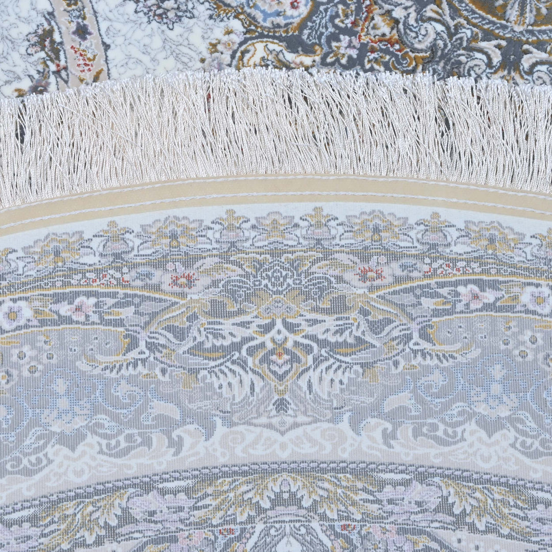 Soft ice blue Persian Oval Rug 5X8 FT
