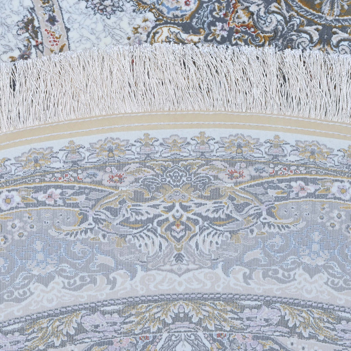 Soft ice blue Persian Oval Rug 5X8 FT