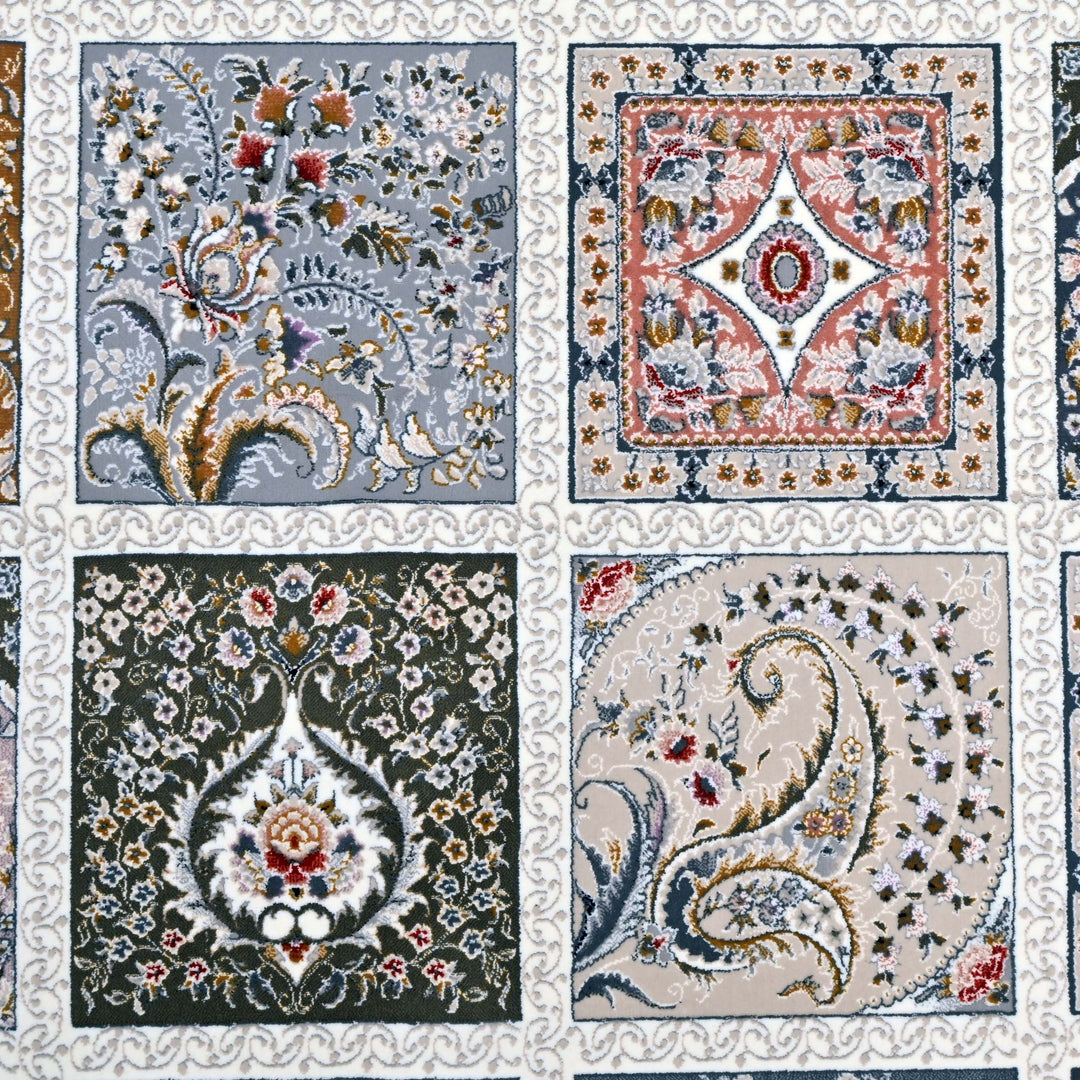 Multi Persian Oval Rug 5X8 FT