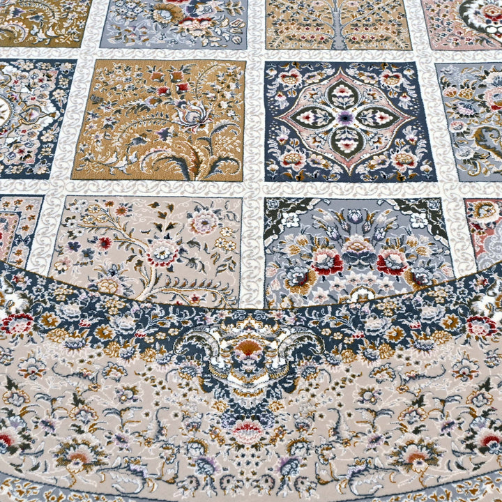 Multi Persian Oval Rug 5X8 FT