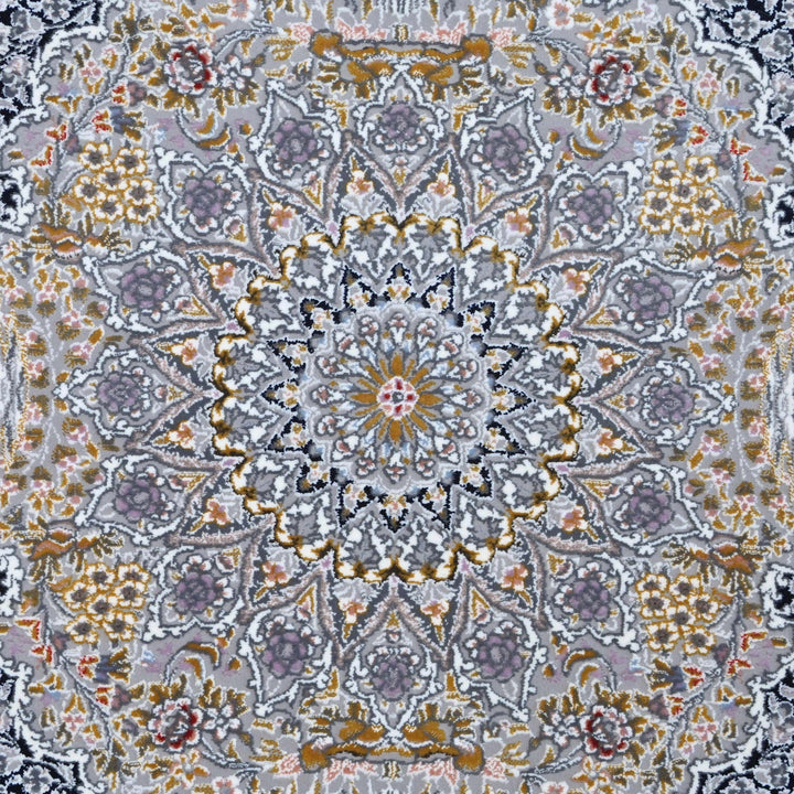 Grey Persian Oval Rug 5X8 FT