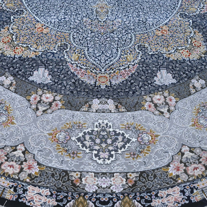 Grey Persian Oval Rug 5X8 FT
