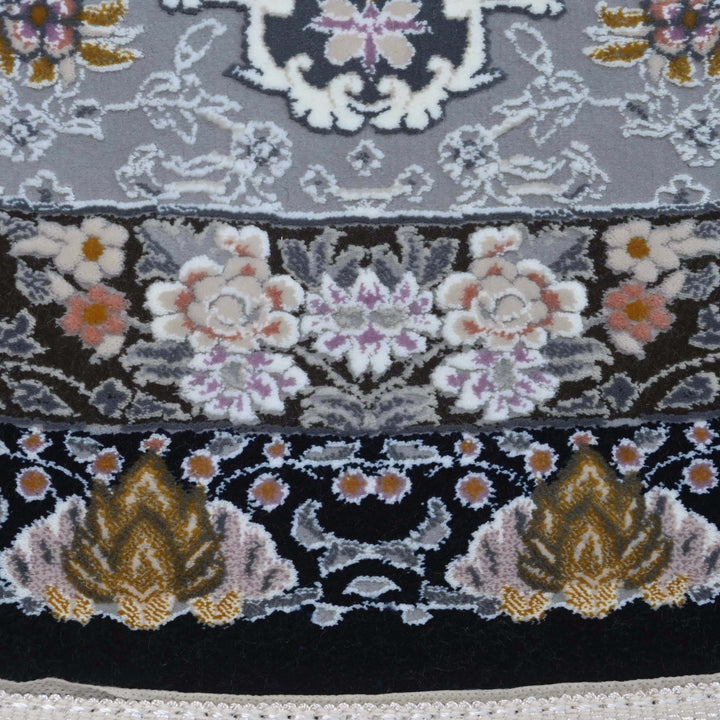 Grey Persian Oval Rug 5X8 FT