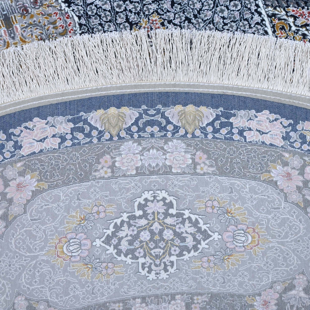 Grey Persian Oval Rug 5X8 FT